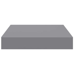 vidaXL Floating Shelves 2 pcs Grey 23x23.5x3.8 cm MDF