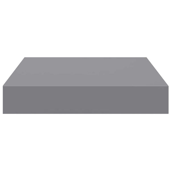 vidaXL Floating Shelves 2 pcs Grey 23x23.5x3.8 cm MDF