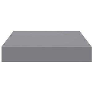vidaXL Floating Shelves 2 pcs Grey 23x23.5x3.8 cm MDF