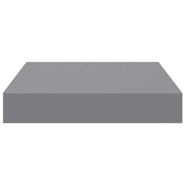 vidaXL Floating Shelves 2 pcs Grey 23x23.5x3.8 cm MDF
