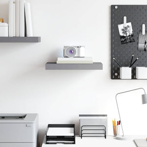 vidaXL Floating Wall Shelf Grey 40x23x3.8 cm MDF