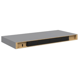 vidaXL Floating Wall Shelves 4 pcs. Grey 50x23x3.8 cm MDF