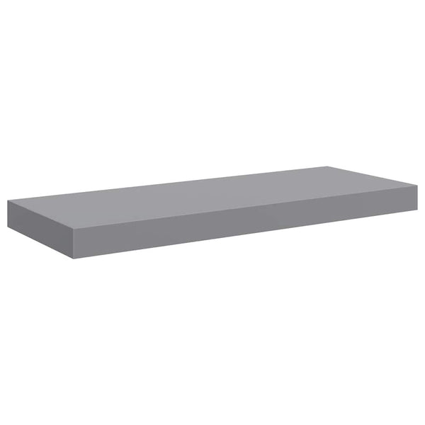 vidaXL Floating Wall Shelf Gray 60x23.5x3.8 cm MDF