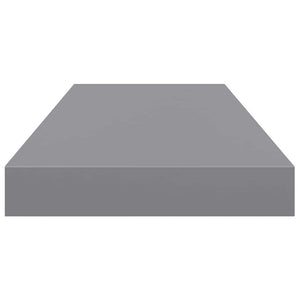 vidaXL Floating Wall Shelf Gray 60x23.5x3.8 cm MDF