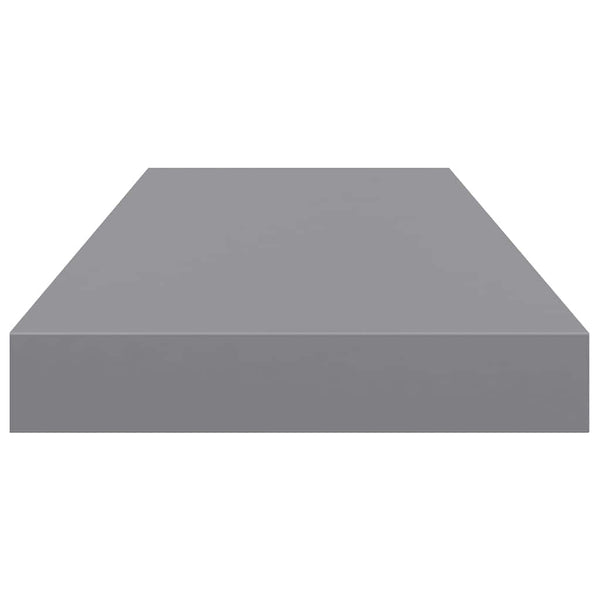 vidaXL Floating Wall Shelf Gray 60x23.5x3.8 cm MDF