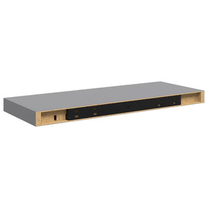 vidaXL Floating Wall Shelf Gray 60x23.5x3.8 cm MDF
