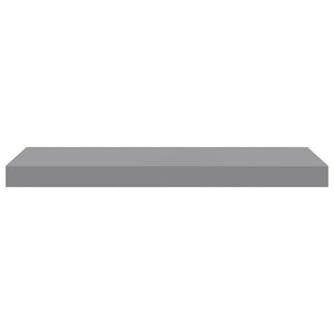 vidaXL Floating Wall Shelves 2 pcs Grey 60x23.5x3.8 cm MDF
