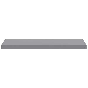 vidaXL Floating Shelf Grey 80x23.5x3.8 cm MDF