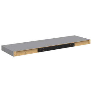 vidaXL Floating Shelf Grey 80x23.5x3.8 cm MDF