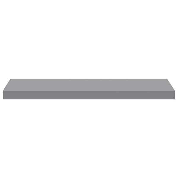 vidaXL Floating Shelves 4 pcs. Grey 80x23.5x3.8 cm MDF