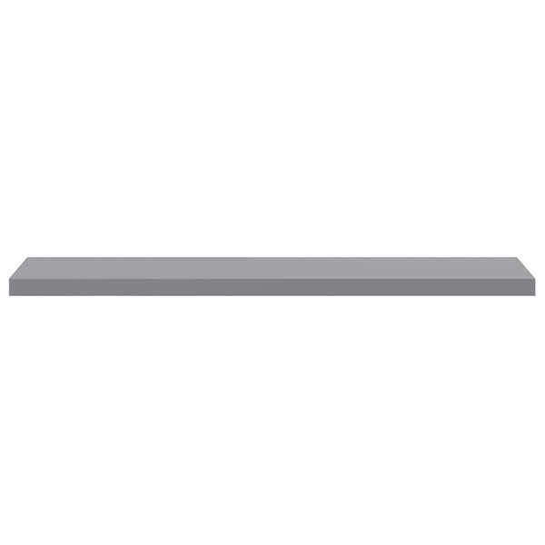 vidaXL Floating Wall Shelf Grey 120x23.5x3.8 cm MDF