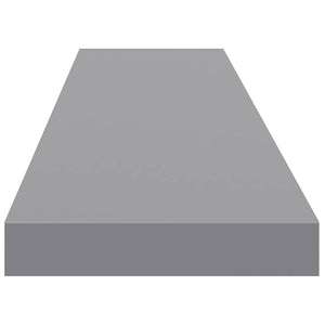 vidaXL Floating Wall Shelf Grey 120x23.5x3.8 cm MDF
