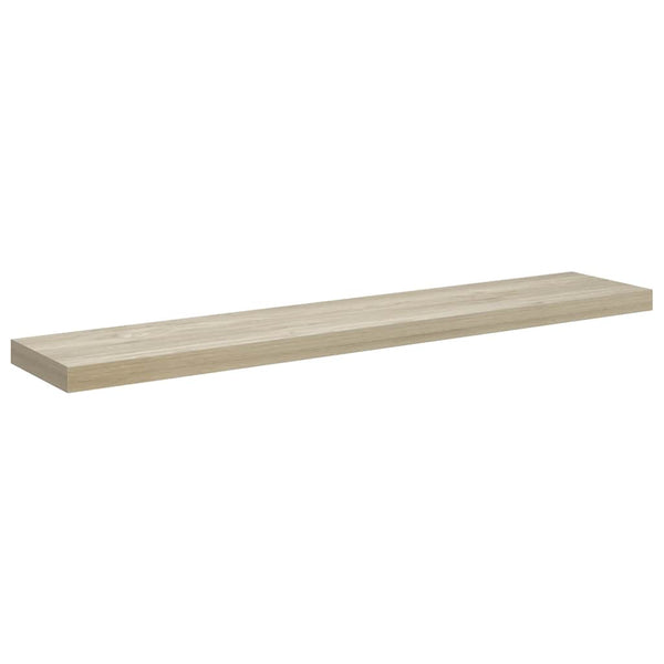 vidaXL Floating Wall Shelf Oak Look 120x23.5x3.8 cm MDF