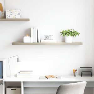vidaXL Floating Wall Shelf Oak Look 120x23.5x3.8 cm MDF