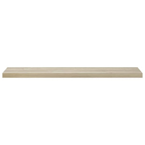 vidaXL Floating Wall Shelf Oak Look 120x23.5x3.8 cm MDF