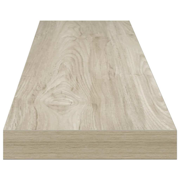 vidaXL Floating Wall Shelf Oak Look 120x23.5x3.8 cm MDF