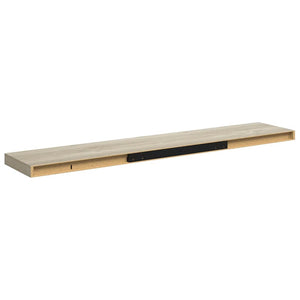 vidaXL Floating Wall Shelf Oak Look 120x23.5x3.8 cm MDF