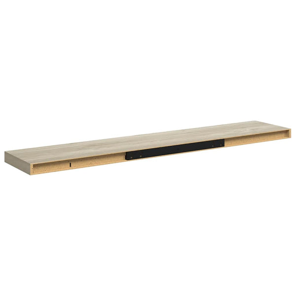 vidaXL Floating Wall Shelf Oak Look 120x23.5x3.8 cm MDF