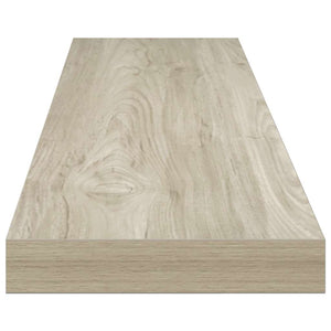vidaXL Floating Wall Shelves 2 pcs Oak 120x23.5x3.8 cm MDF