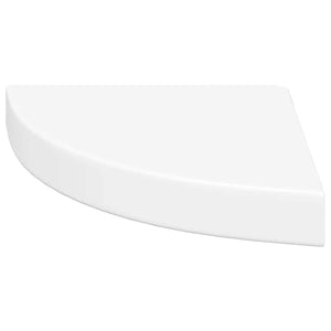 vidaXL Corner Floating Shelf White 25x25x3.8 cm MDF
