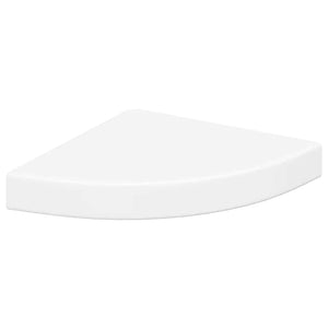 vidaXL Floating Corner Shelves 2 pcs. White 25x25x3.8 cm MDF