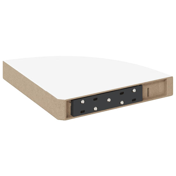 vidaXL Floating Corner Shelves 2 pcs. White 25x25x3.8 cm MDF