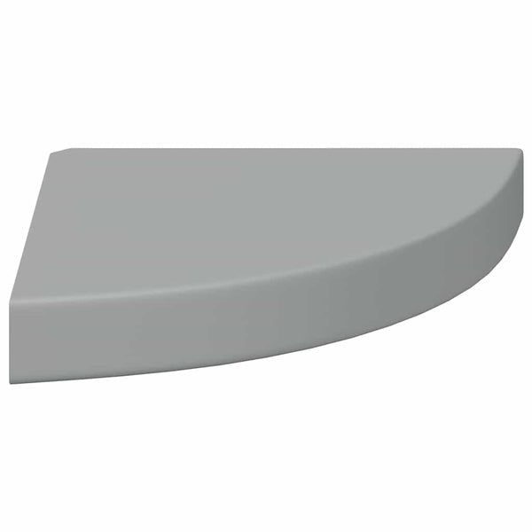 vidaXL Corner Floating Shelf Grey 25x25x3.8 cm MDF