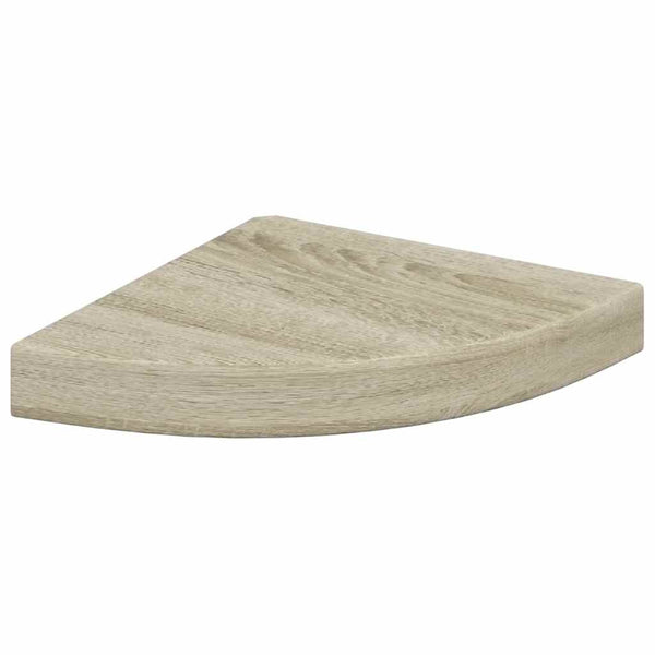 vidaXL Corner Floating Shelves 4 pcs. Oak Look 25x25x3.8 cm MDF