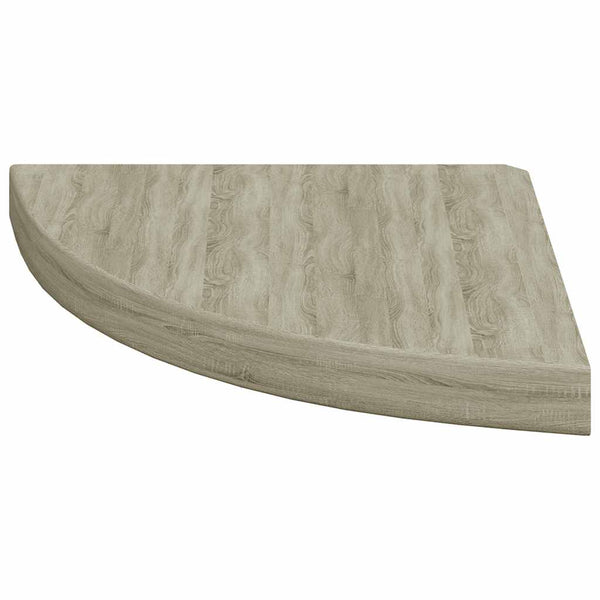 vidaXL Corner Floating Shelf Oak Look 35x35x3.8 cm MDF