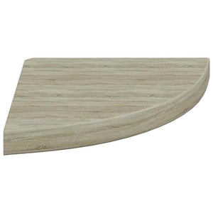 vidaXL Corner Floating Shelf Oak Look 35x35x3.8 cm MDF