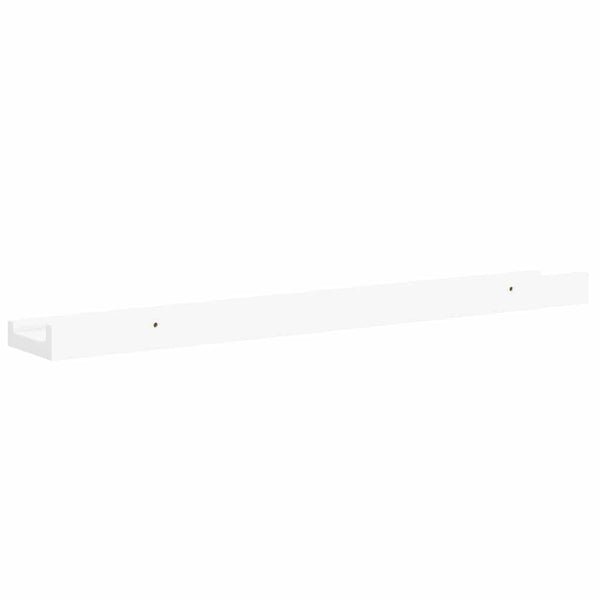 vidaXL Picture Ledges 2 pcs. White 60x9x3 cm MDF