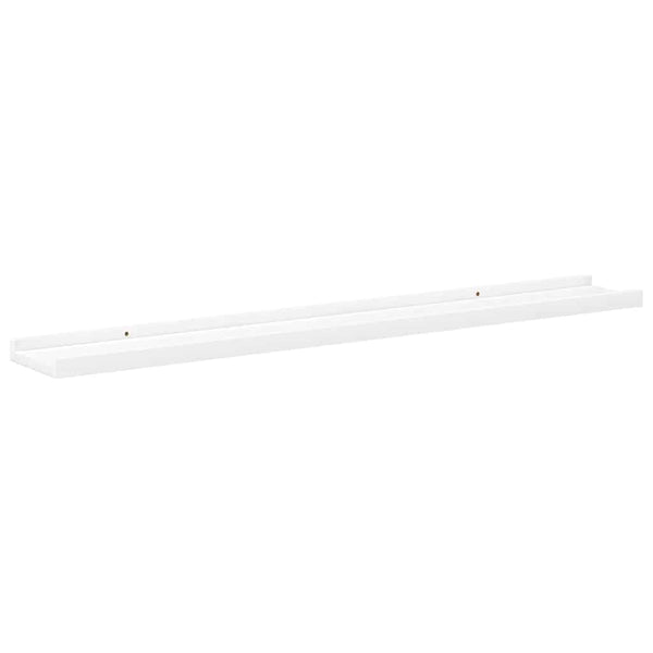 vidaXL Picture Ledges 2 pcs. White 80x9x3 cm MDF