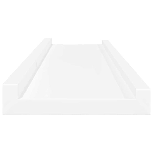 vidaXL Picture Ledges 2 pcs. White 80x9x3 cm MDF