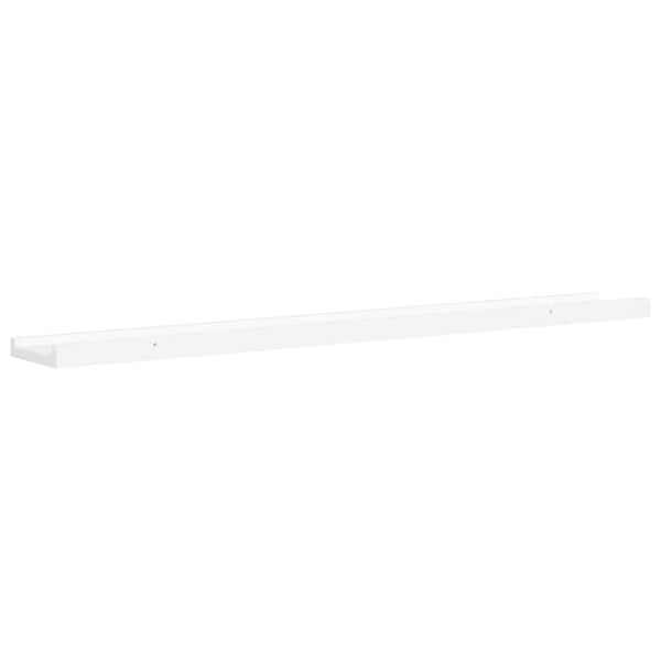 vidaXL Picture Ledges 2 pcs. White 80x9x3 cm MDF