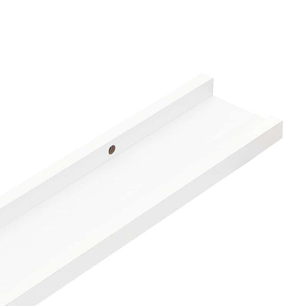 vidaXL Picture Ledges 2 pcs. White 80x9x3 cm MDF