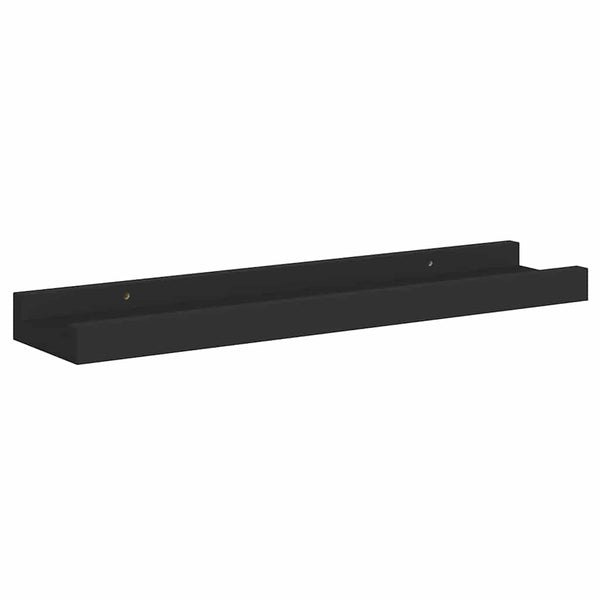 vidaXL Picture Ledges 2 pcs Black 40x9x3 cm MDF