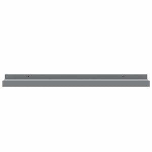 vidaXL Picture Ledges 2 pcs. Grey 60x9x3 cm MDF