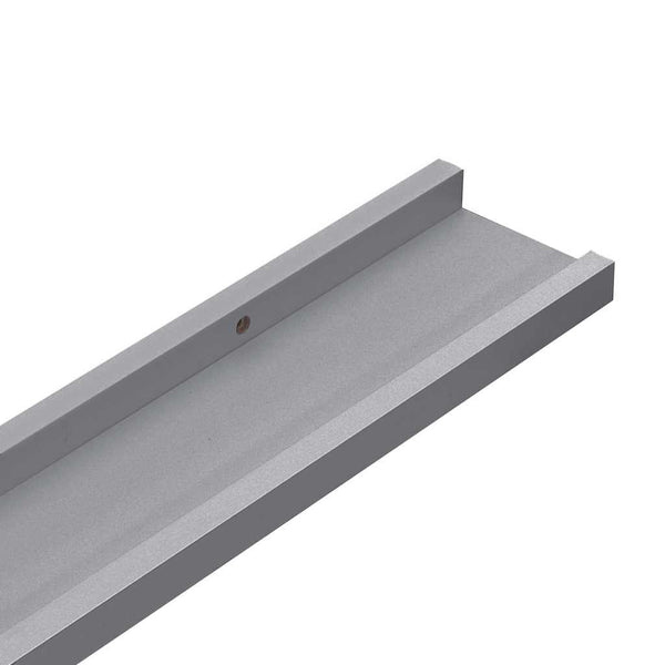 vidaXL Picture Ledges 2 pcs. Grey 60x9x3 cm MDF
