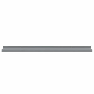 vidaXL Picture Ledges 2 pcs. Grey 80x9x3 cm MDF