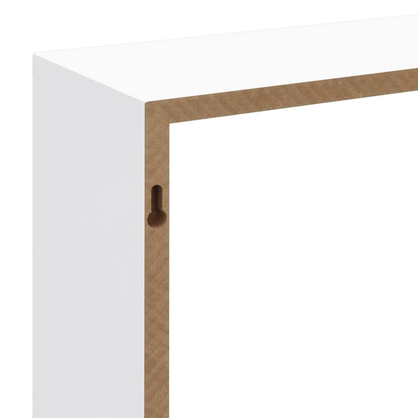 vidaXL Cube Shelves 3 pcs. White MDF