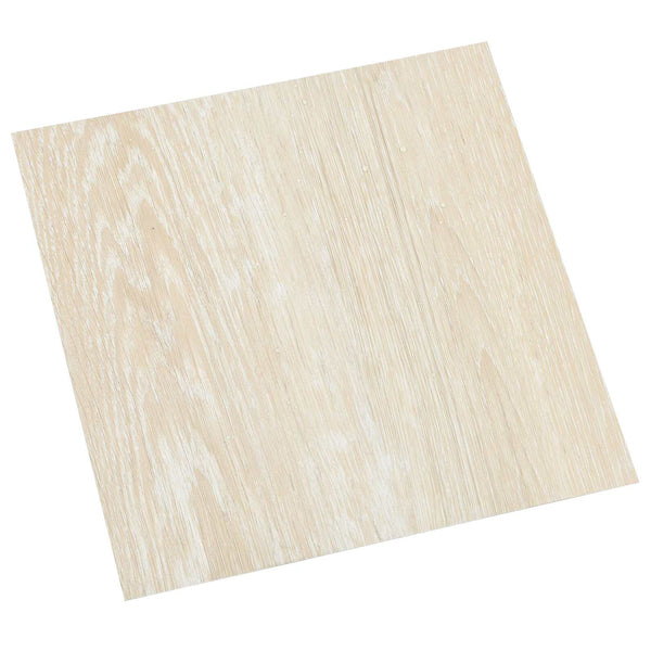 Selbstklebende PVC Bodenplatten Weiß Beige 5.11m²