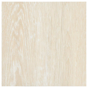 Selbstklebende PVC Bodenplatten Weiß Beige 5.11m²