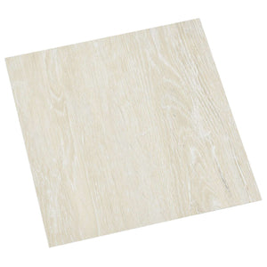 Cremeweiße PVC Bodenplanken, 5.11 m²