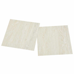 Cremeweiße PVC Bodenplanken, 5.11 m²