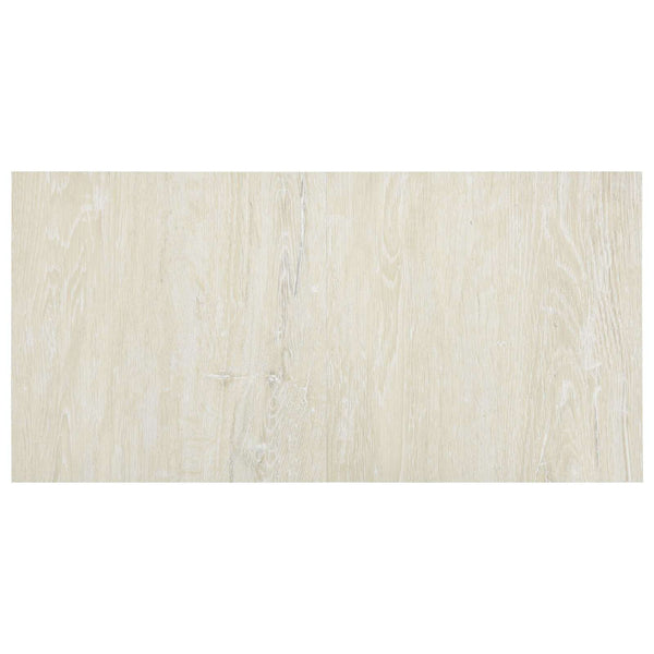 Cremeweiße PVC Bodenplanken, 5.11 m²