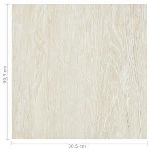 Cremeweiße PVC Bodenplanken, 5.11 m²