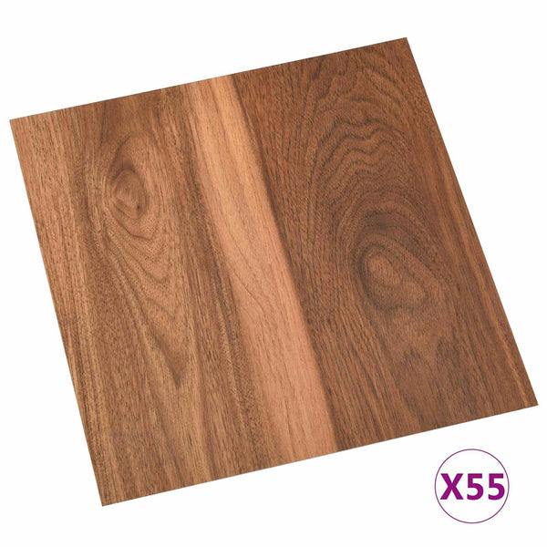 PVC Bodenplanken Dunkles Holz 5,11 m²
