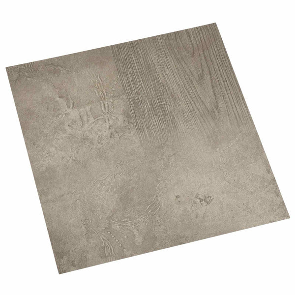 vidaXL Flooring Planks 5.11 m² 55 pcs PVC Dark Brown and Grey