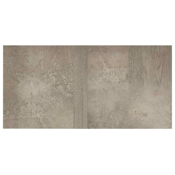 vidaXL Flooring Planks 5.11 m² 55 pcs PVC Dark Brown and Grey