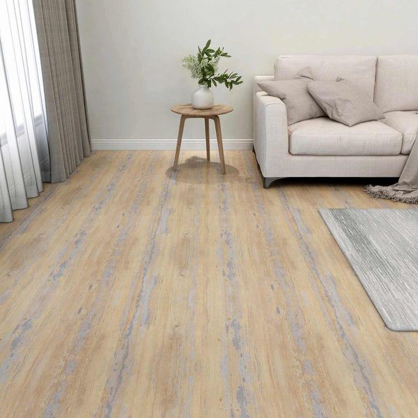 vidaXL Flooring Planks 5.11 m² 55 pcs PVC Brown and Grey
